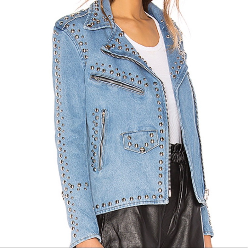 Studded moto jacket